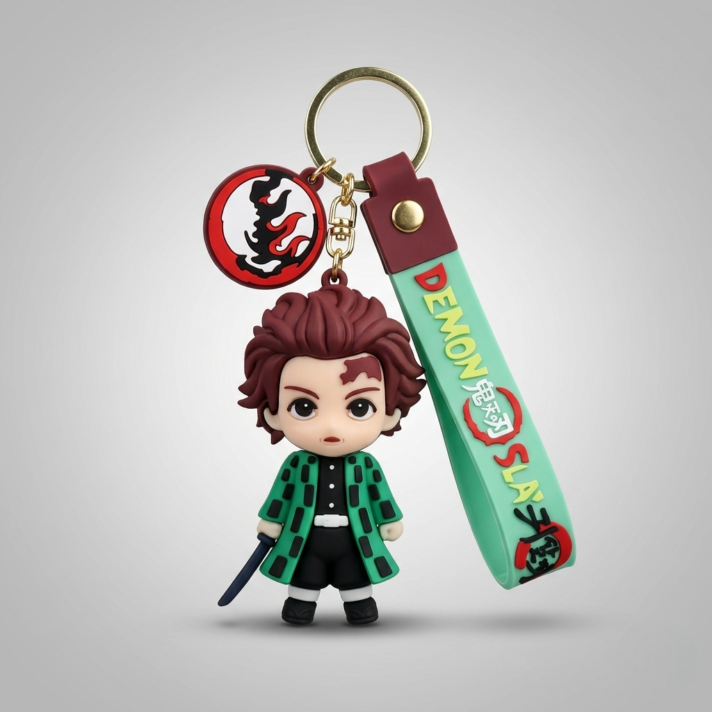 Tanjiro Kamado Demon Slayer Anime Keychain
