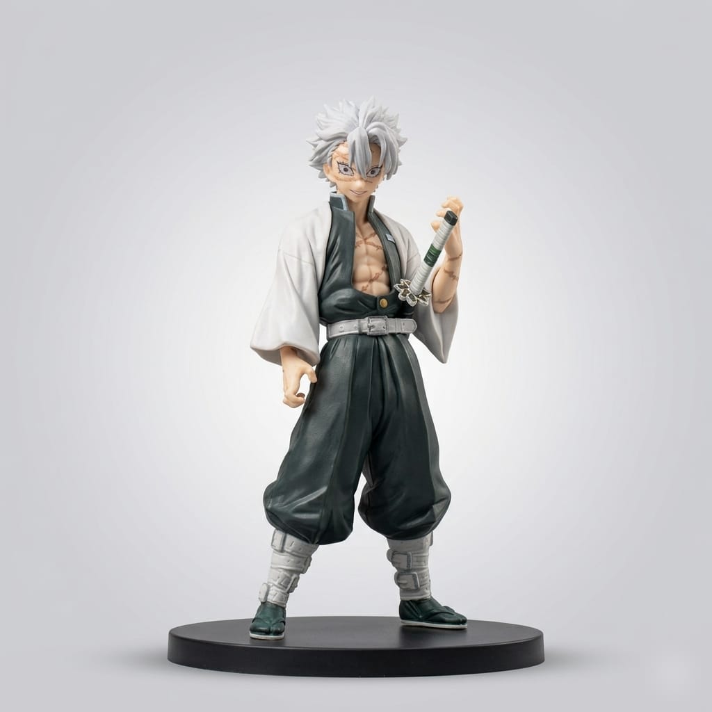 Tengen Uzui White Hair Demon Slayer Anime Figure