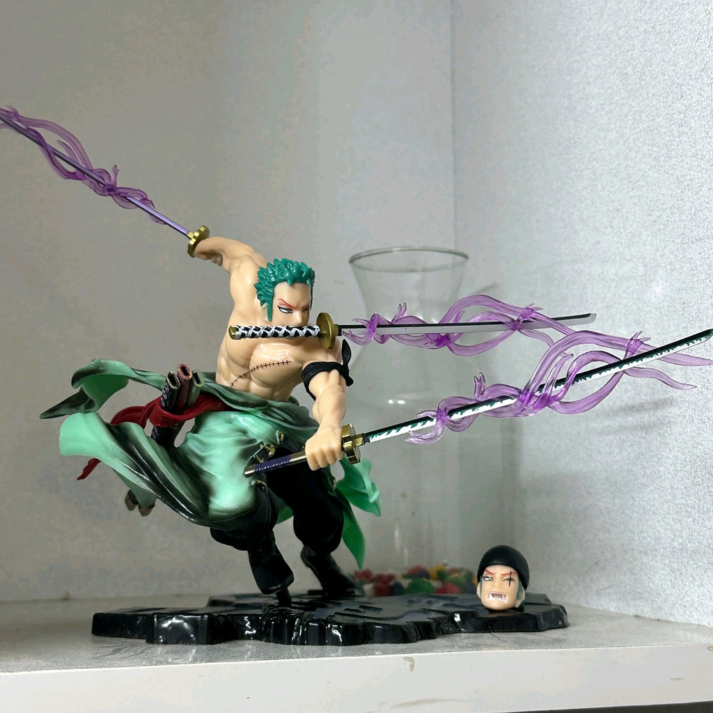 Roronoa Zoro Three Sword Style Battle Pose Anime Action Figure